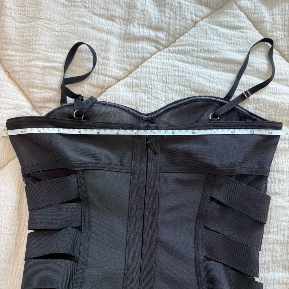 Domino Mini Dress in Black superdown - Picture 8 of 9